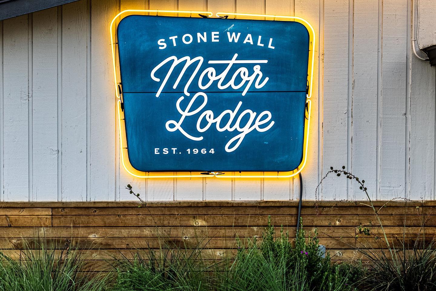 Neon Motor Lodge sign, est. 1964